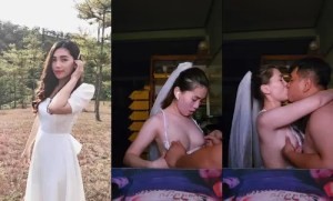 Nay em mặc bộ cô dâu siêu nứng để anh làm chú rể